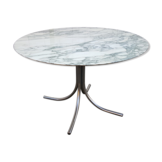 Roundtable Arabescato Roche Bobois vintage 70s