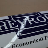 Enamelled plate chevrolet