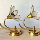 Appliques laiton et nacre