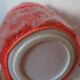Flashy orange pink moumoute pouf