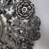 Vintage Mexican metal large mirror