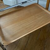 Rolling service table with two trays by Textable, France, circa 1950