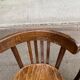 2 solid wood curved walnut bistro chairs in burgundy