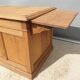 Comptoir bureau XIXe chêne massif meuble de métier