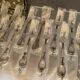 12 large spoons 12 forks silver metal Christofle Marly in blister