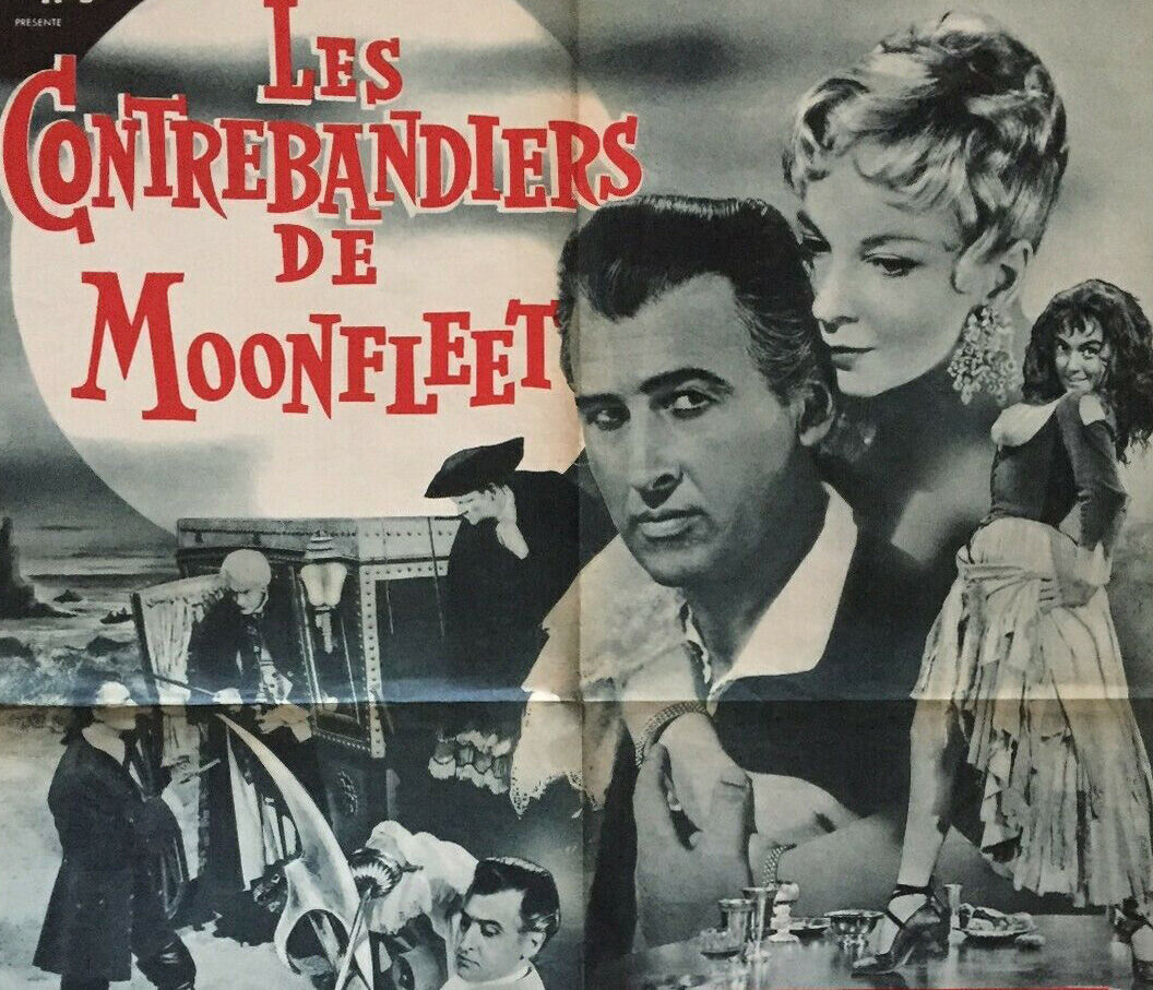 Movie poster "Moonfleet Smugglers" Fritz Lang 60x80cm 1955
