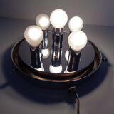 Large glass ceiling light from Limburg, 1960s