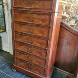 Mahogany semainier furniture louis philippe style 19th