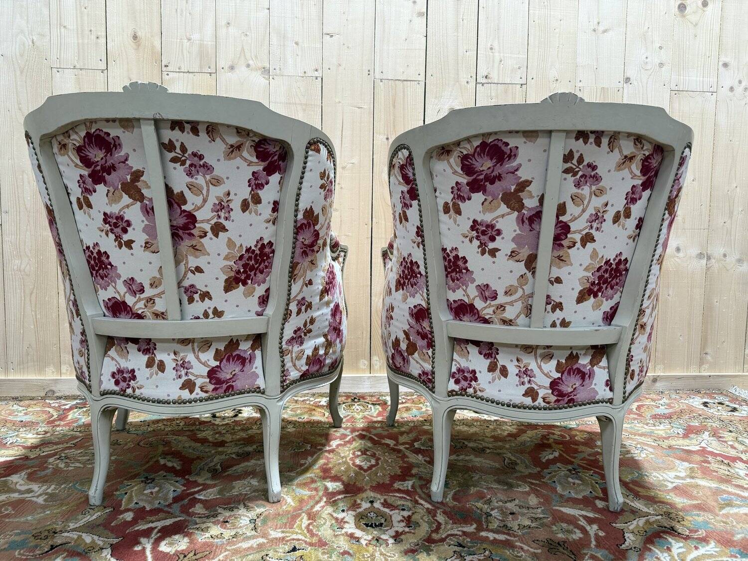 Pair of armchairs - Louis XV style bergères
