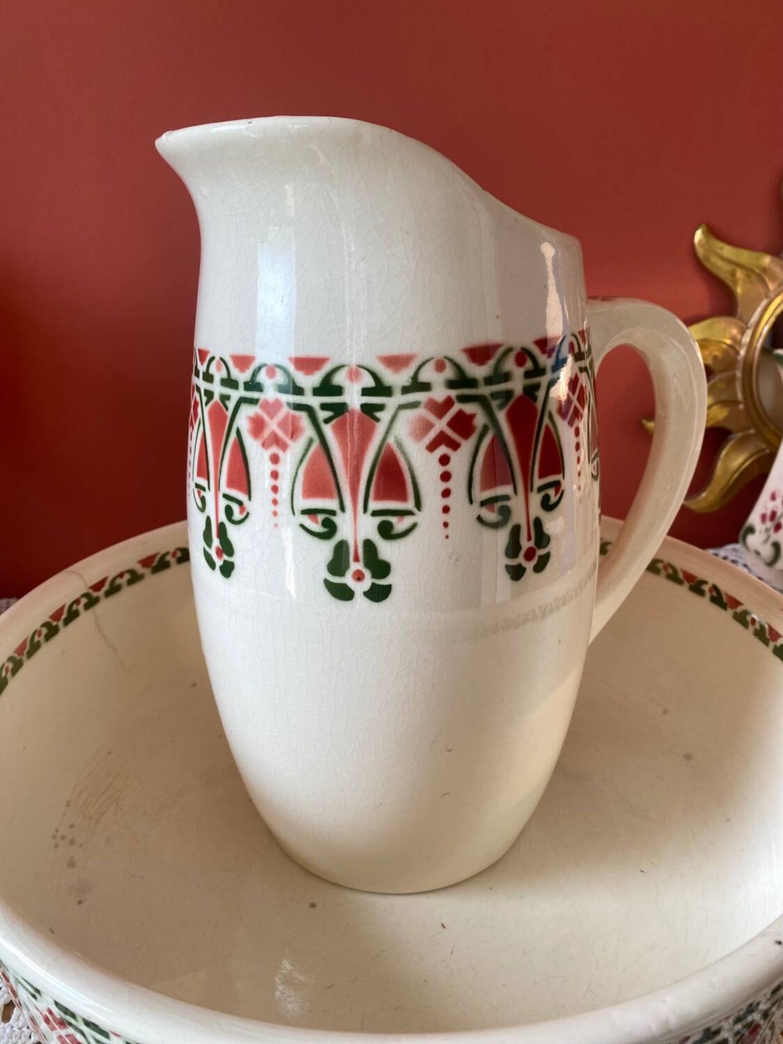 Art Deco toilet set