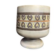 Vallauris, vase cache pot faïence polychrome Jean Lespinasse vers 1960