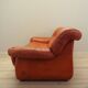 Red leather sofa, Italian design, 1970s, manufacturer: PelleRossi