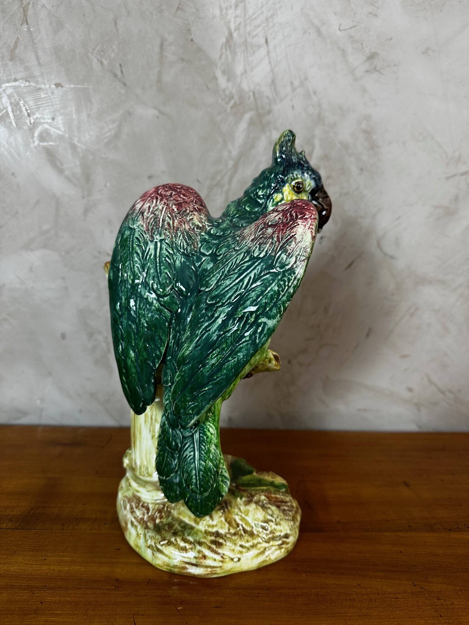 Ceramic parrot