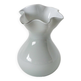 Corolle Design gray opaline vase, 1960