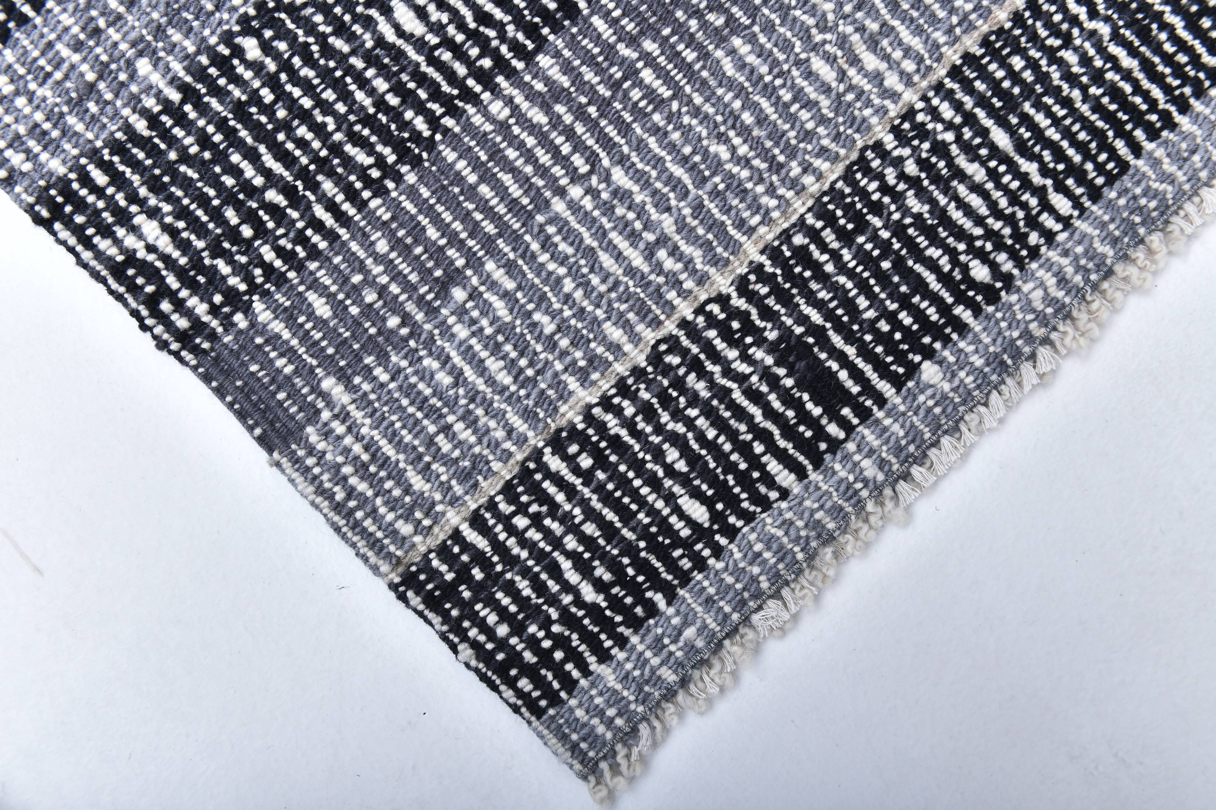 black blue kilim rug 140x210 cm, small kilim rug from turkey, wool kilim