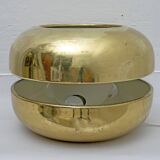 Luciano Frigerio Italian Table Lamp Vibrated Brass "Ballata Alta", 1974