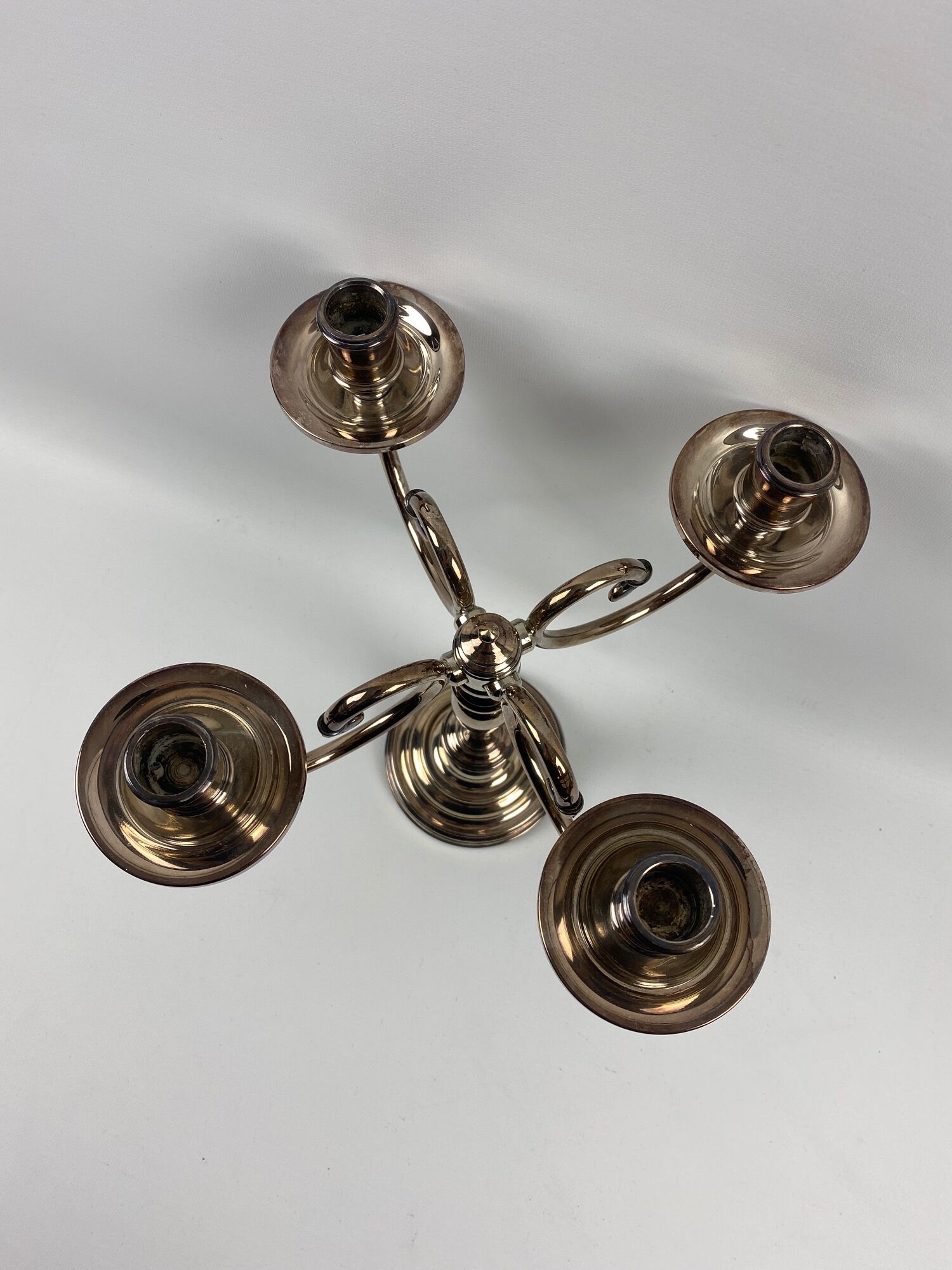 Chandelier chrome metal 4 lights