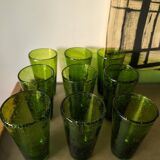9 Vintage Blown Glass Glasses