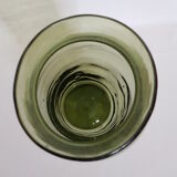 Blown and bubbled glass vase