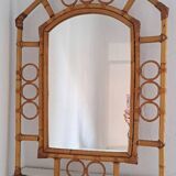 Vintage bamboo mirror