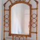 Miroir bambou vintage