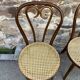 2 bistro chairs curved wood 1960 Restaurant cafe chairs french