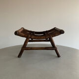 Rattan footrest, 70s