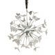 Contemporary White Butterfly Murano Glass Sputnik Chandelier