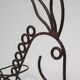Sculptural zoomorphic gardener donkey metal patina rust vintage 50 60s