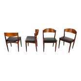 4 Danish chairs in teak JYDSK Mobelindustri 1960