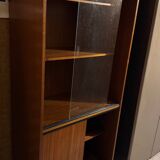 Vitrine en acajou verni 1960/70