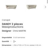 Sofa and ottoman Dandy Massproductions