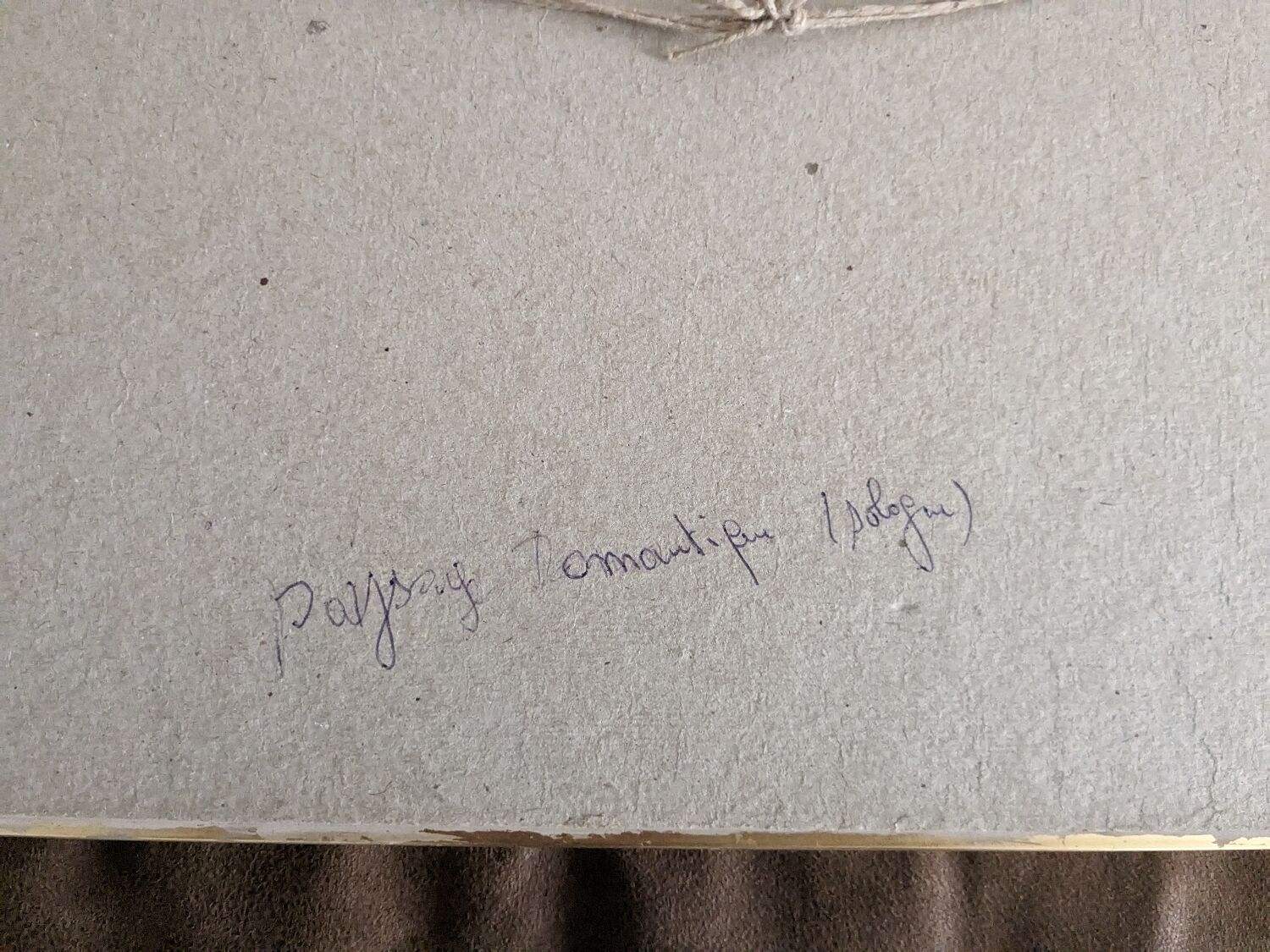 Watercolor by Marcel Gendre romantic landscape in Sologne