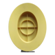 Vintage Ikea yellow plastic oval photo frame