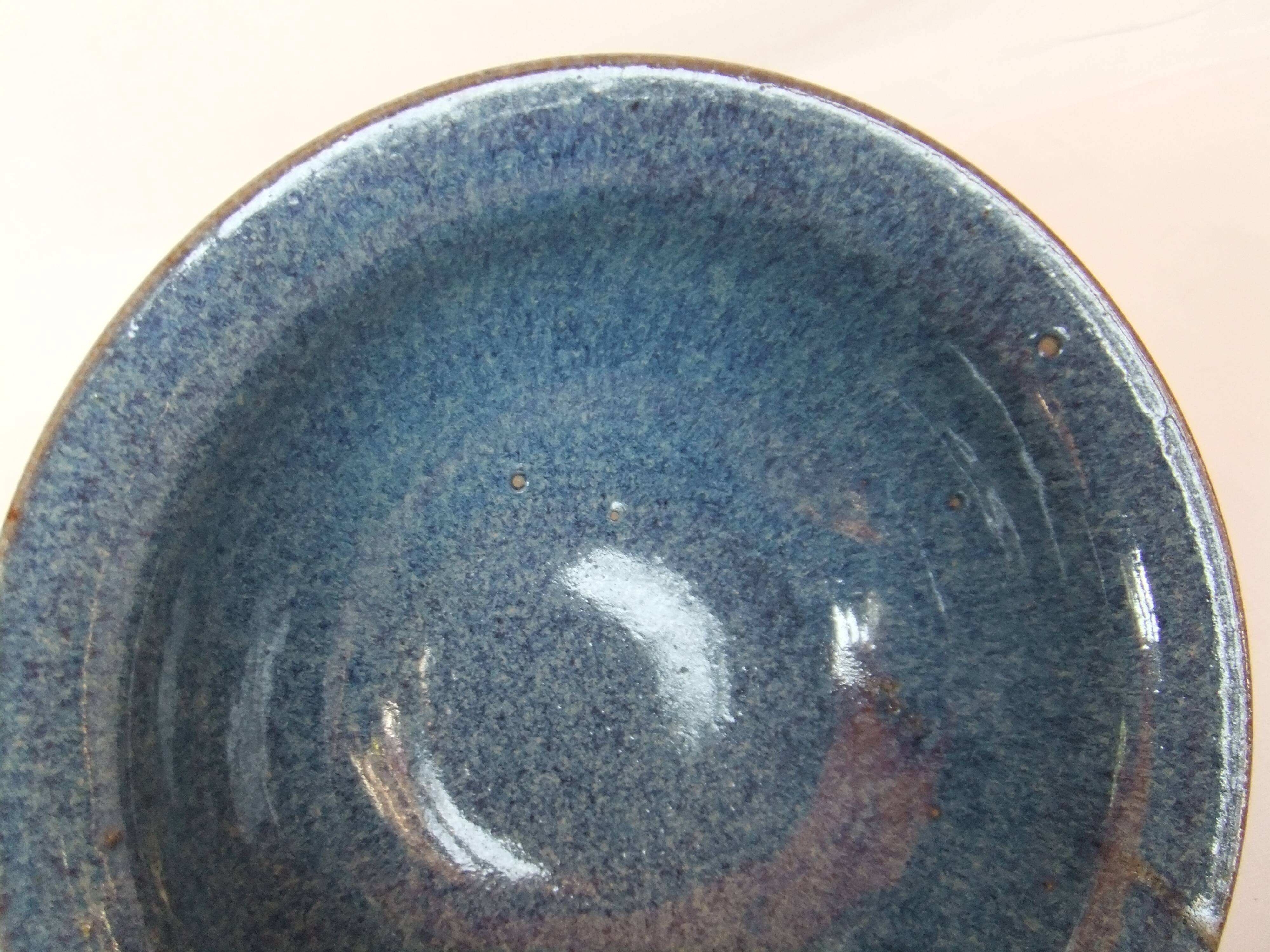 Cup jatte ceramic salad bowl shades of blue bowl flat cup