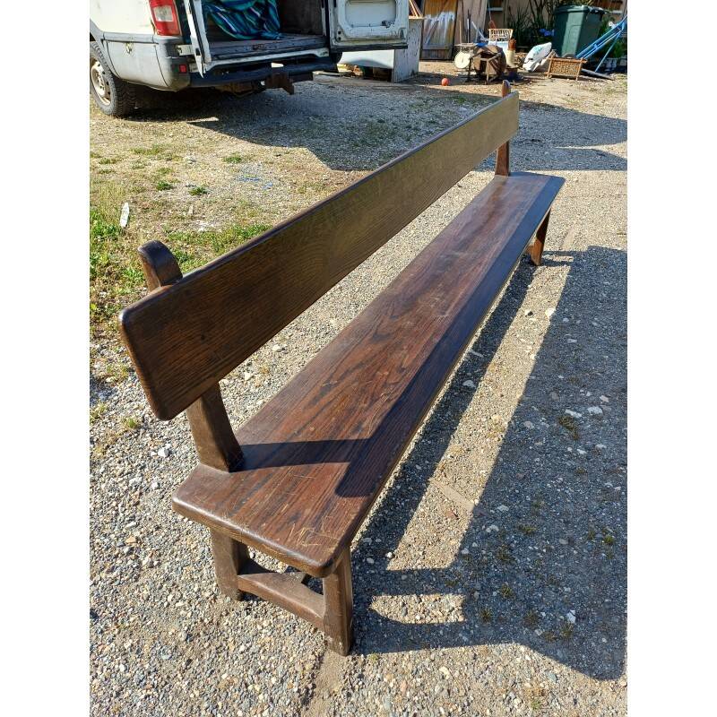 Pair of solid oak benches