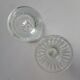 Pair of old glass candlesticks