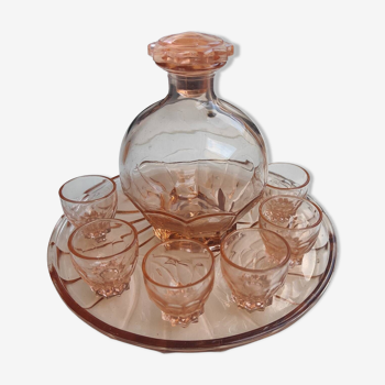 Rosaline glass liqueur service