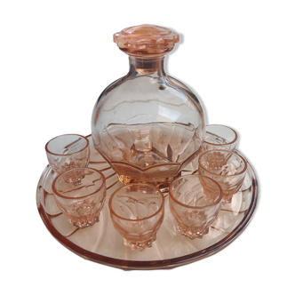 Rosaline glass liqueur service