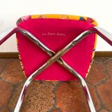 Vintage stool - Upcycling - tapestry - Romy Yellow