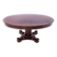 Table - banc en acajou, Europe du Nord, vers 1900. Après rénovation.