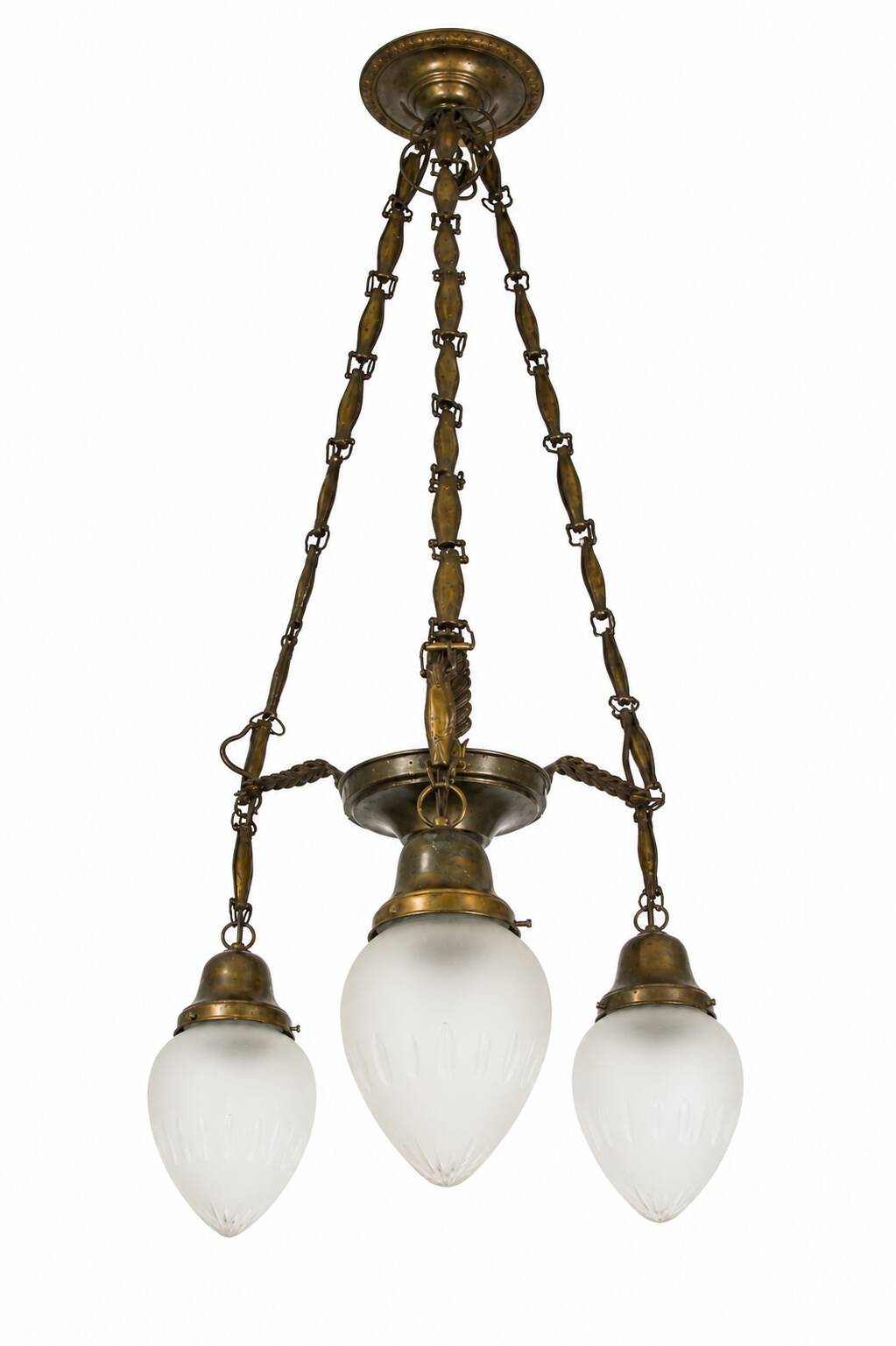 An Art Deco chandelier from the 1930s