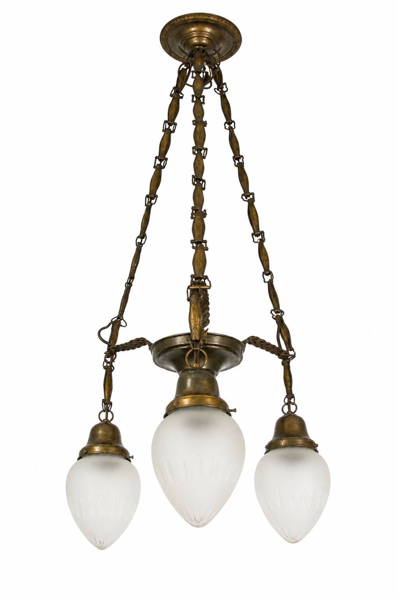 An Art Deco chandelier from the 1930s