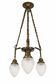 An Art Deco chandelier from the 1930s
