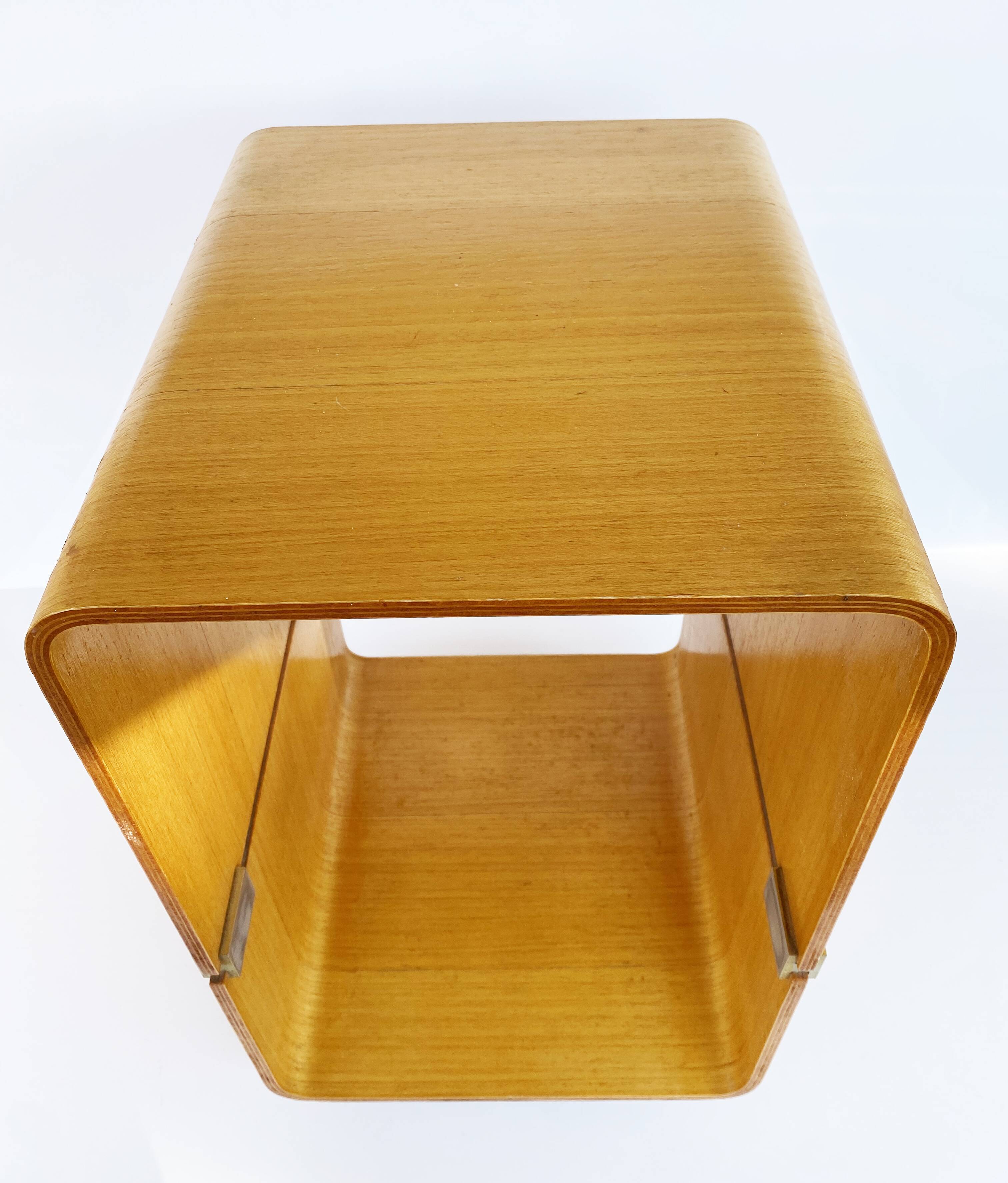 Pair of side tables or bedside plywood - Denmark, 60s