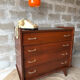 Vintage Scandinavian style mahogany chest of drawers