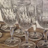Crystal stemmed glasses