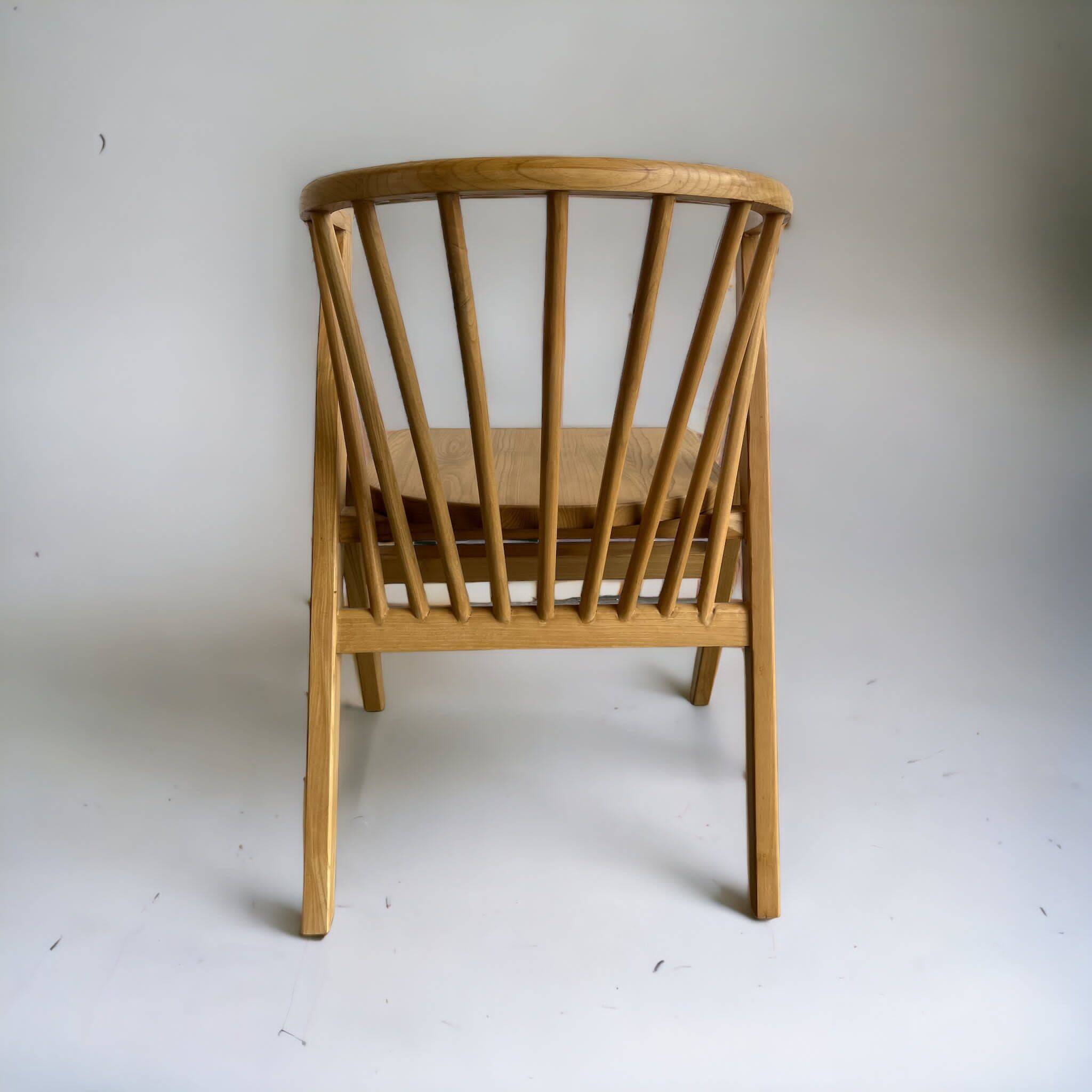 4 V-shaped wooden bistro chairs