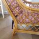 Vintage - Set of 2 woven rattan, bamboo and wood armchairs - Natural colour - 1980s