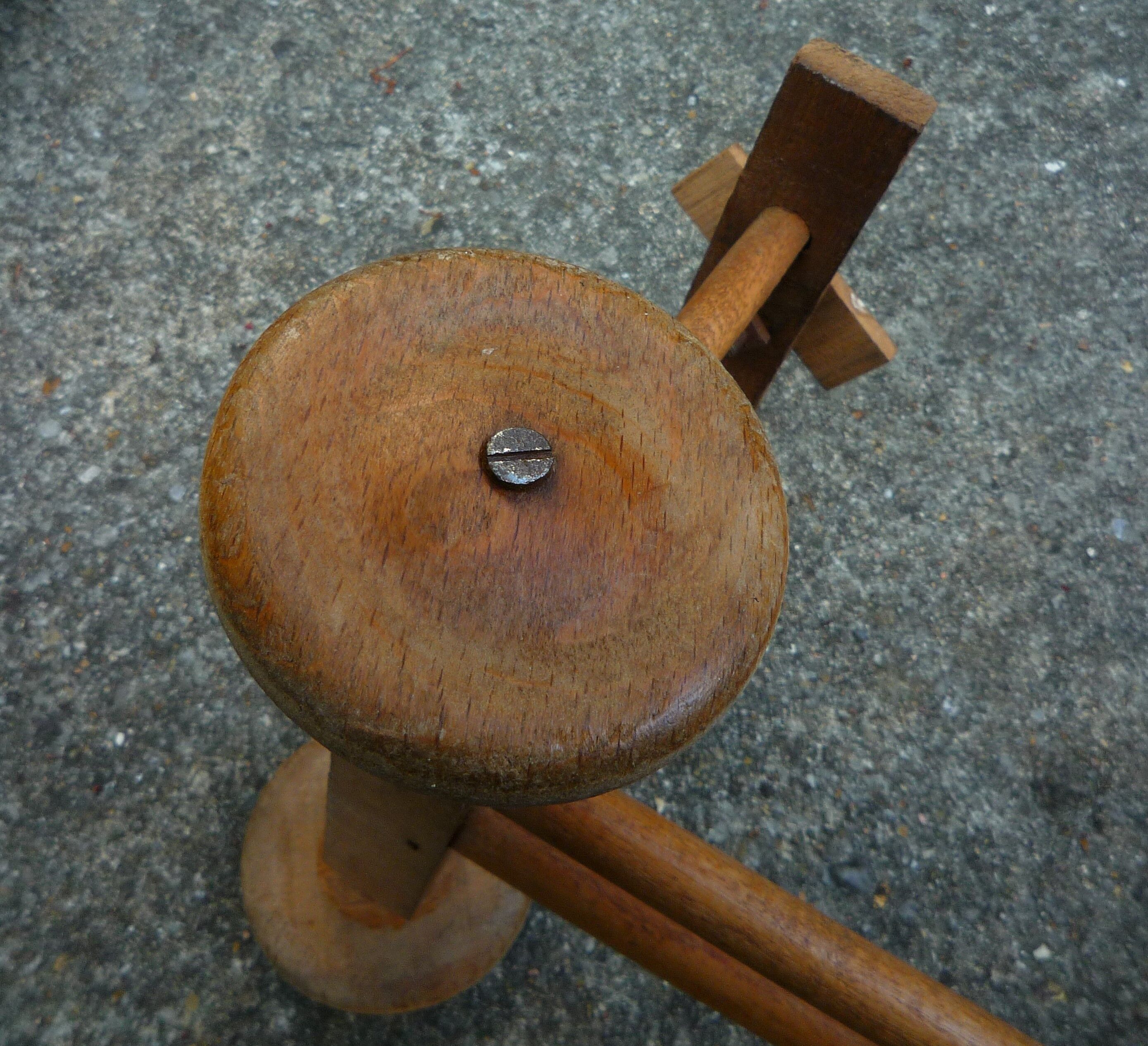 Pram/doll rattan crib, old 1950s toy